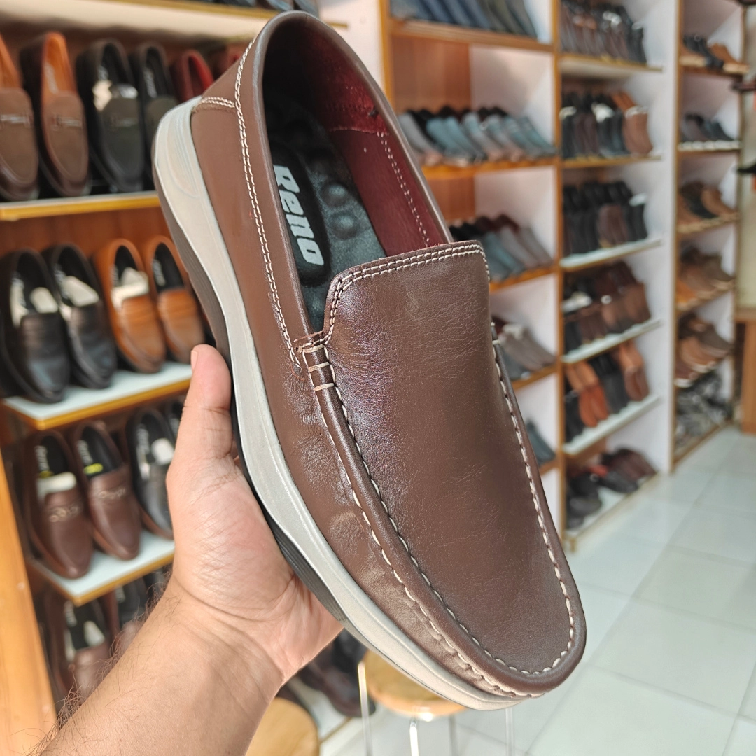 Reno Leather Casual-Loafer-Chocolate-RL3133