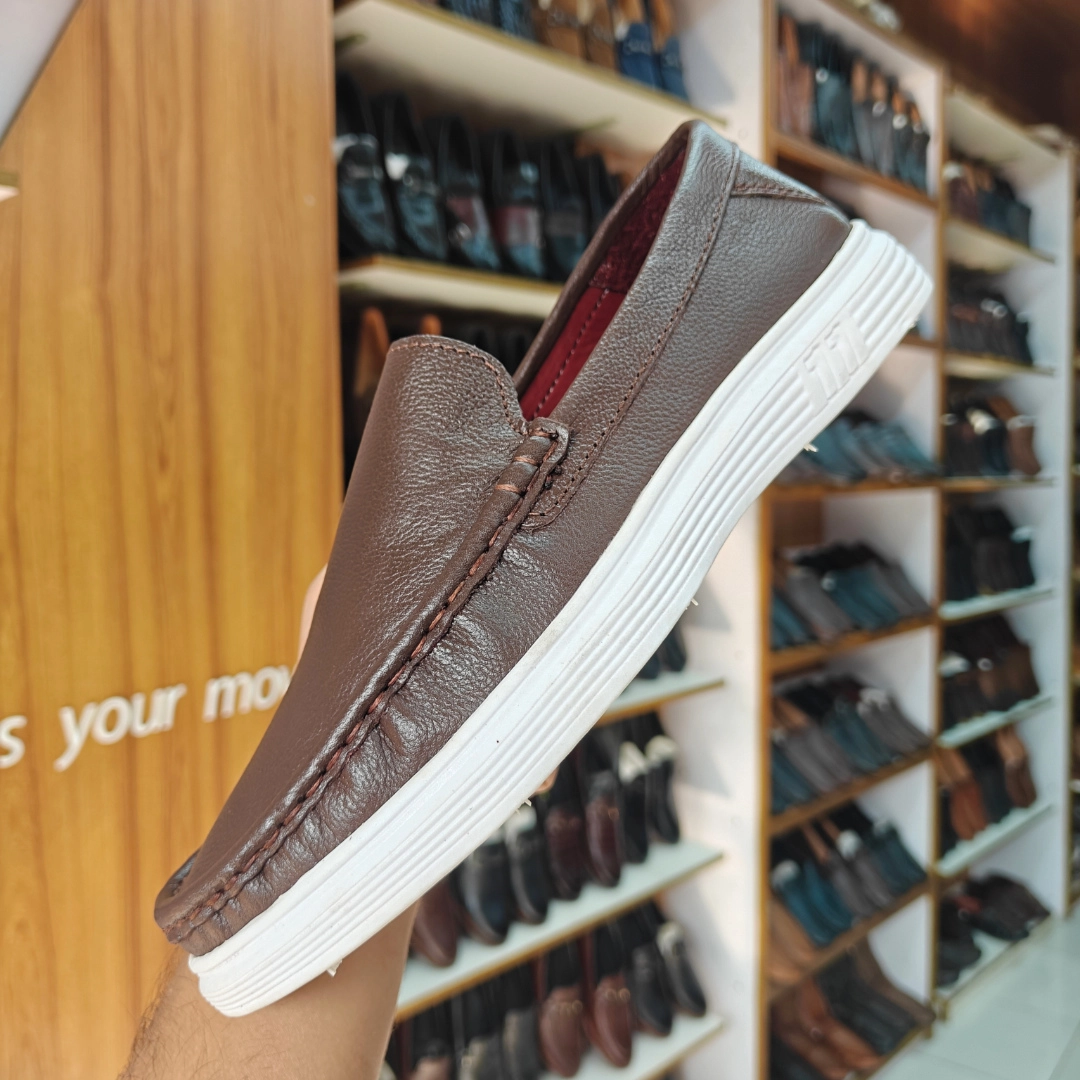 Reno Leather Casual-Loafer-Chocolate-RL3129